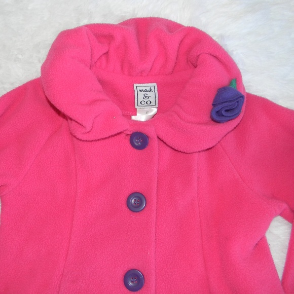 Girls 3T fleece coat - Picture 3 of 6